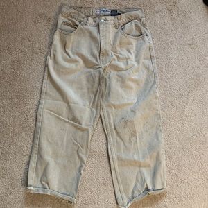 BAGGY WIDE LEG ANCHOR BLUE PANTS 36/30